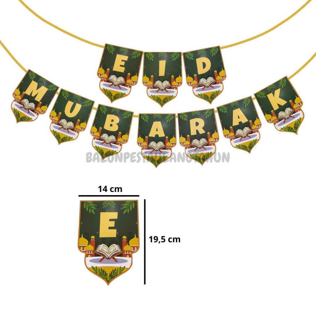 Banner Flag Eid Mubarak