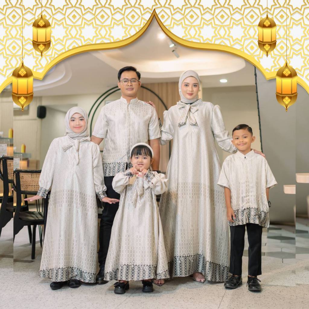 Baju Lebaran baju couple pasangan gamis pesta mewah elegan baju couple keluarga baju couple pasangan