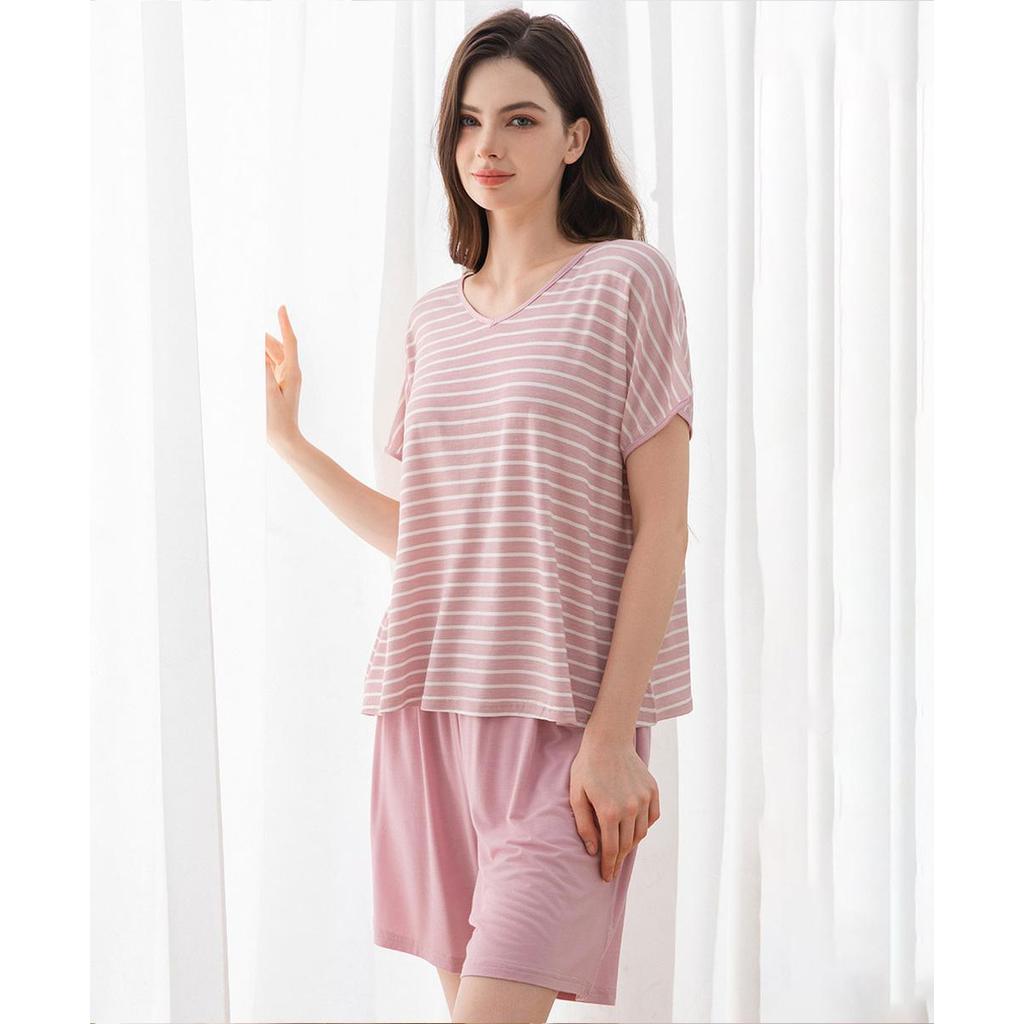 Felancy Soft Viscose Jersey Sleeve Pajamas 078-PA2141