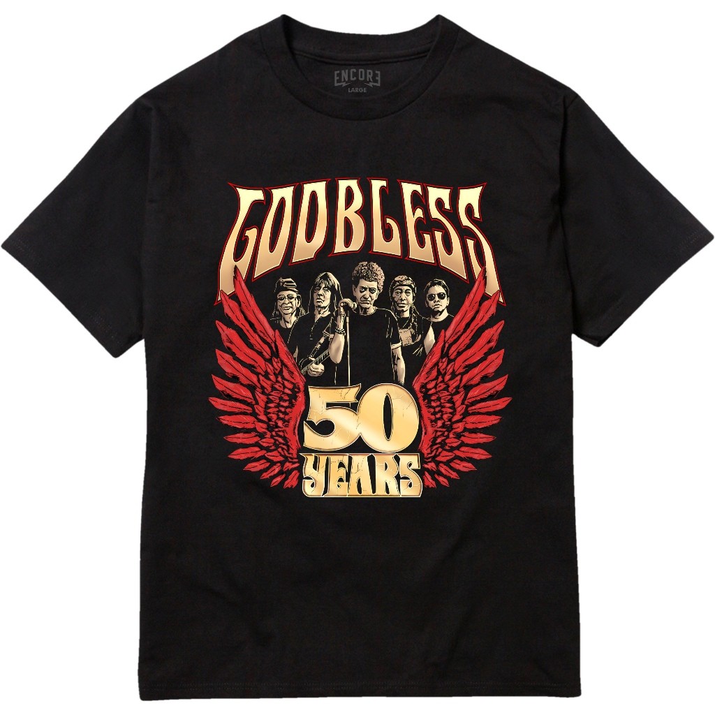 Kaos Musik - Merchandise Band - T-shirt Premium Vintage  | GODBLESS