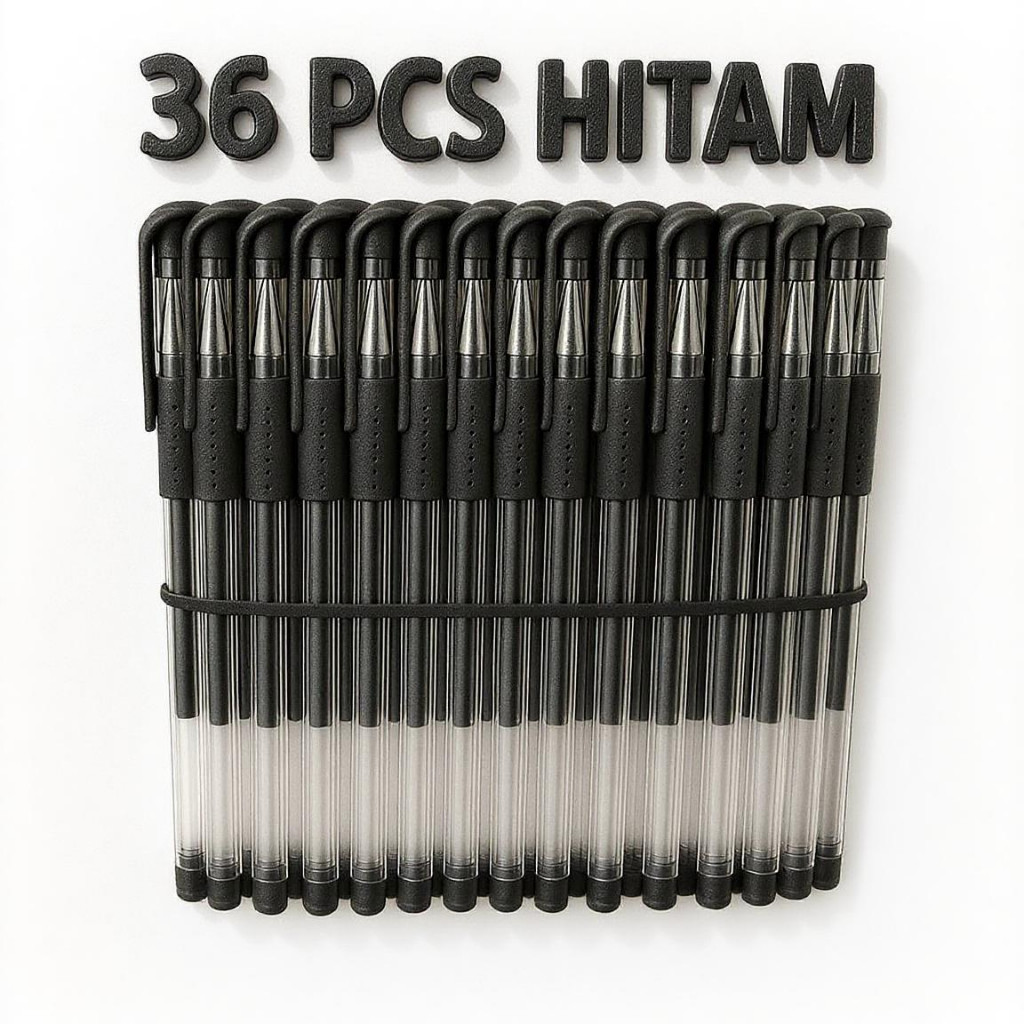 RADEYA Pulpen 1 Lusin Isi 12 Pcs  Gel 0.5 mm Bisa Diisi Ulang Balpoint Tinta Gel Import Murah