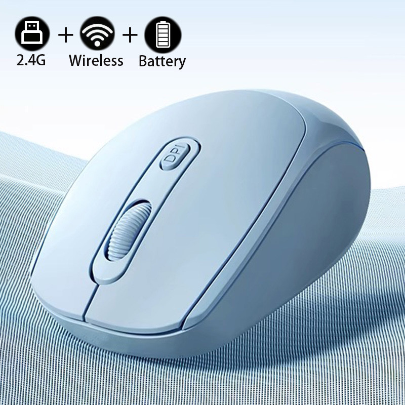 Dual Mode Wireless Mouse Bluetooth-Compatible 2.4G Wireless Mouse Computer Mice for Windows 7/8/10 M