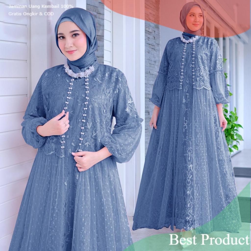 MAXI EFIKA (M-XXL) GAMIS LEBARAN GAMIS BRUKAT GMAIS MURAH GAMIS PESTA GAMIS KONDANGAN GAMIS BUSUI- p