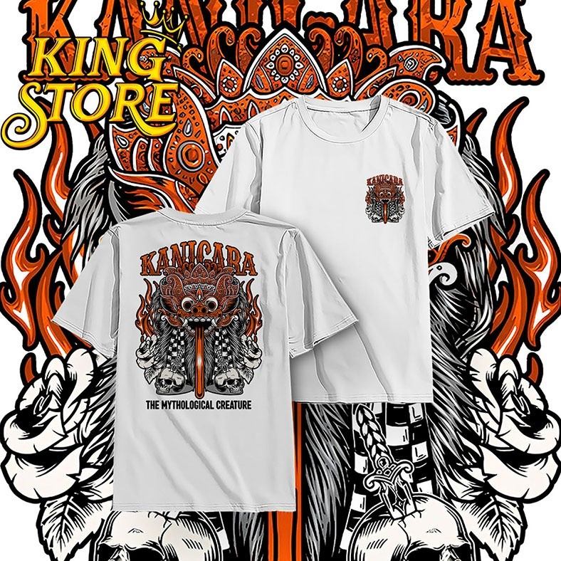 kaos barong rangda kaos bali indonesian culture kanigara combed 30s