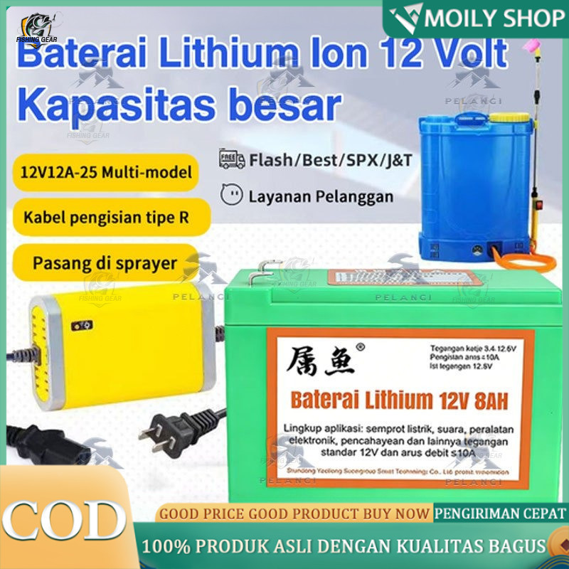Aki Baterai Litium Lithium Sinleader 8ah 10ah 12ah 14ah 16ah Sprayer Elektrik