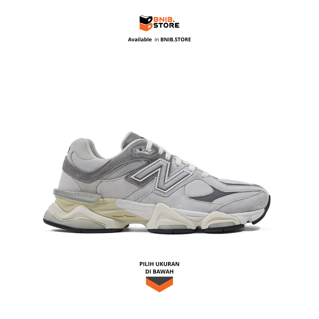 Sepatu Sneakers Pria NB 9060 Raincloud Grey Original