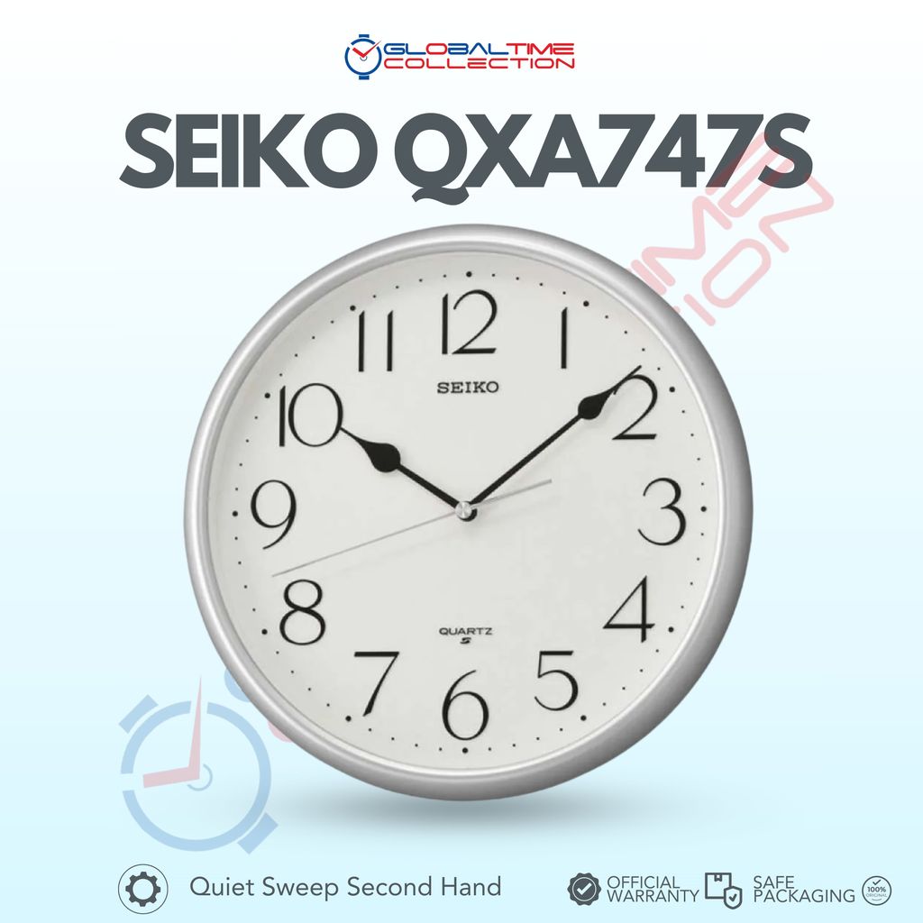 Jam Dinding SEIKO 747S Silver