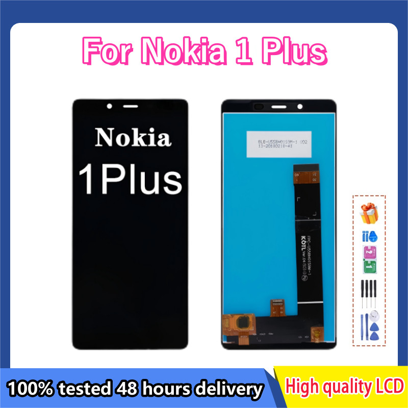 5.45" For Nokia 1 Plus TA-1130 TA-1123 TA-1127 LCD splay Tou Screen With Frame gitizer Assembly Repl
