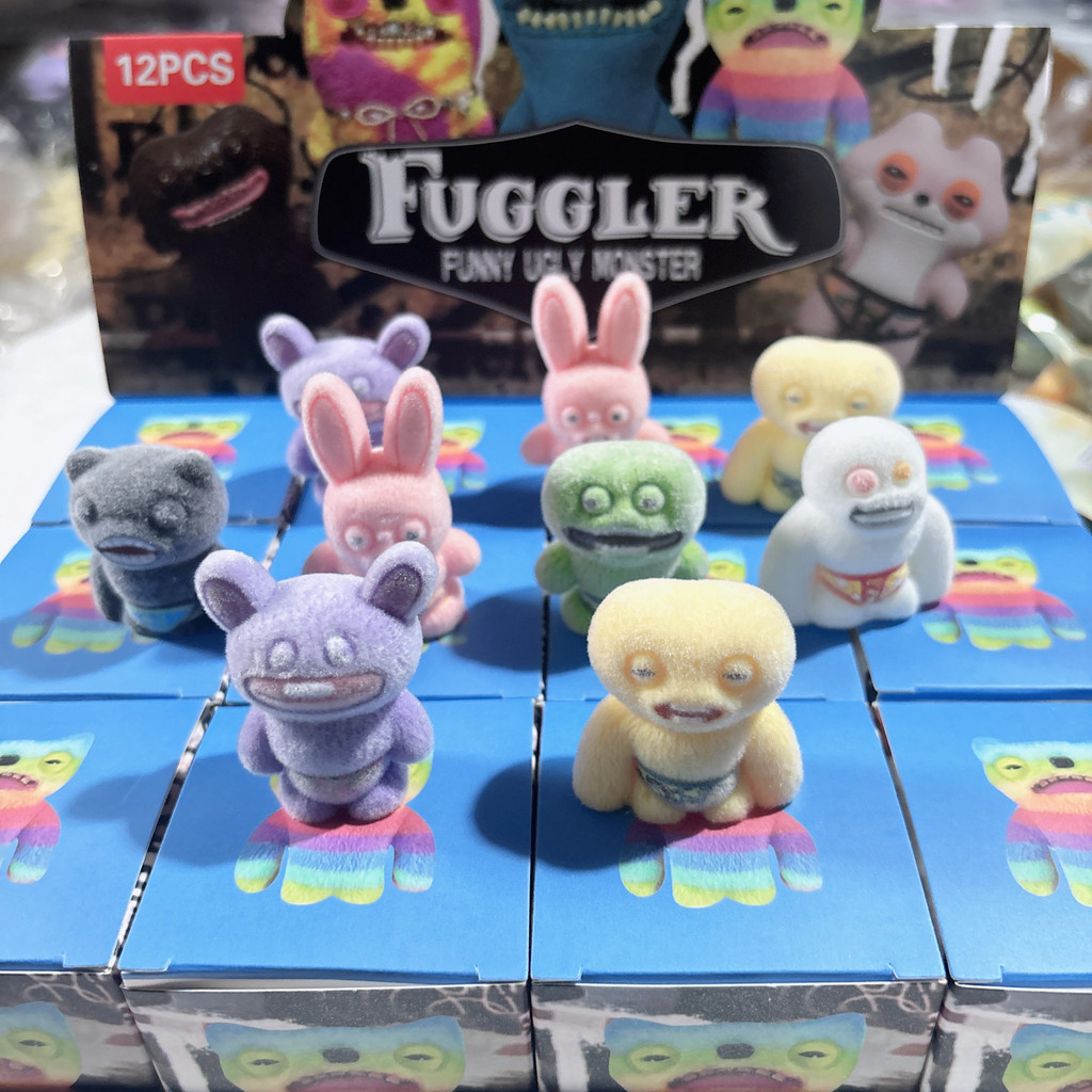 Fuggler Blind Box Keychain Pendant Model Doll Funny Ugly Monster Figure Statue 3-4cm Ornaments Dolls