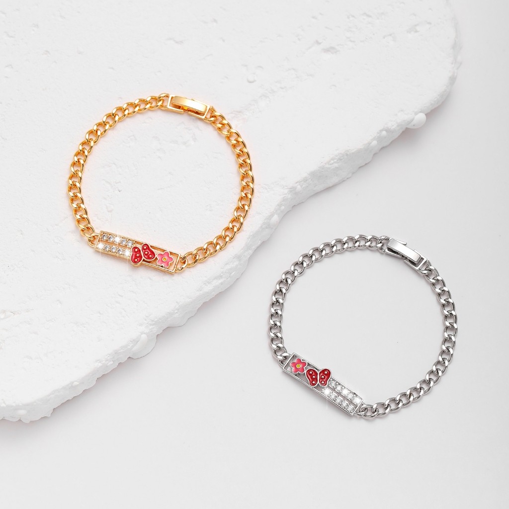 623B Gelang Anak Titanium Bangle Segar Bracelet Terbaru Perempuan Emas Bayi Muda Asli Laki Laki Lucu