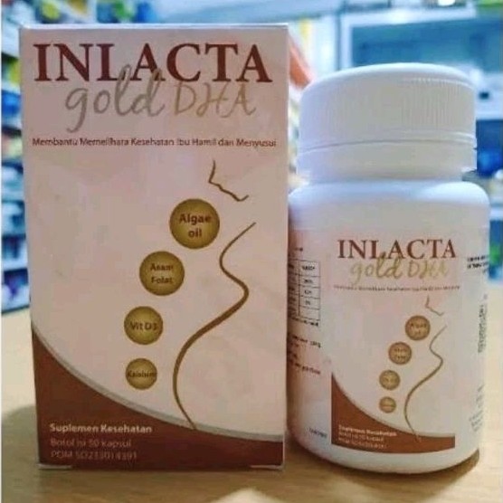 Inlacta Gold DHA Ibu Hamil Botol 50 Kapsul