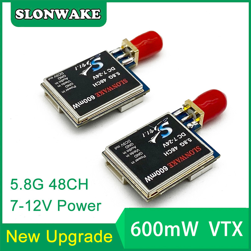 SLONWAKE TS5823 600mW Video Transmitter Module 5.8GHz 48 VTX have 5V BEC for TS5828 TS5828S TS832 FP