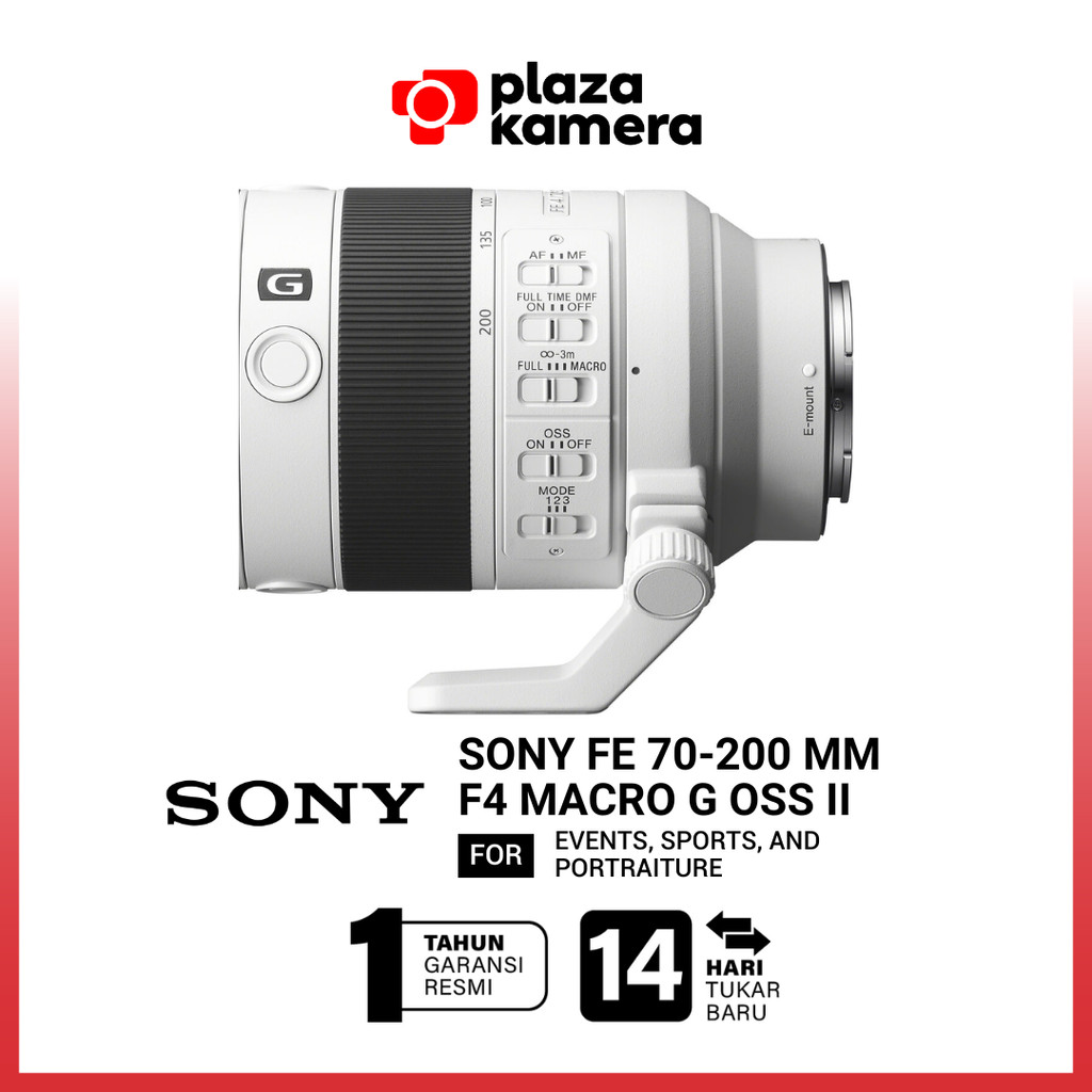 Lensa Sony FE 70-200mm F4 Macro G OSS II Sony Lens 70-200 F/4 Full Frame Tele E-Mount Telephoto