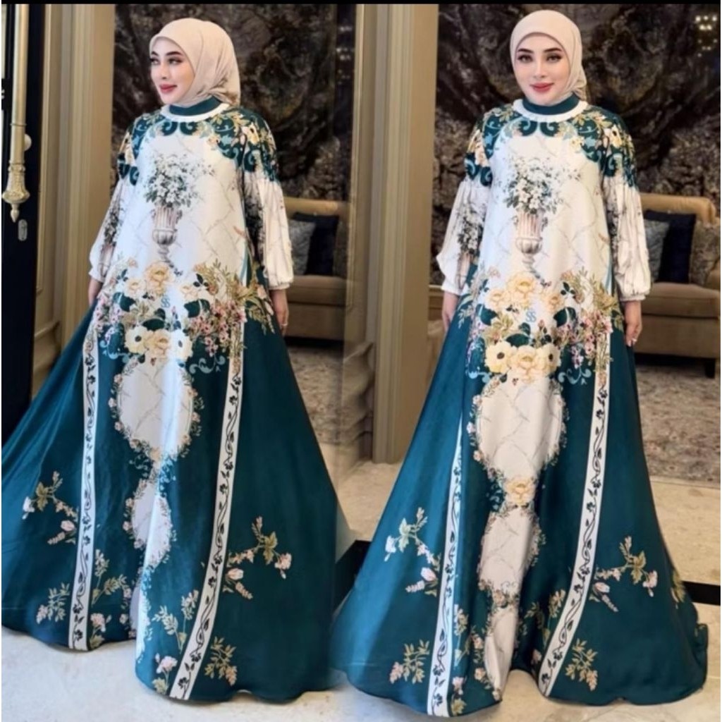 SHELLASAUKIA  GAMIS SILK PRINTING PREMIUM