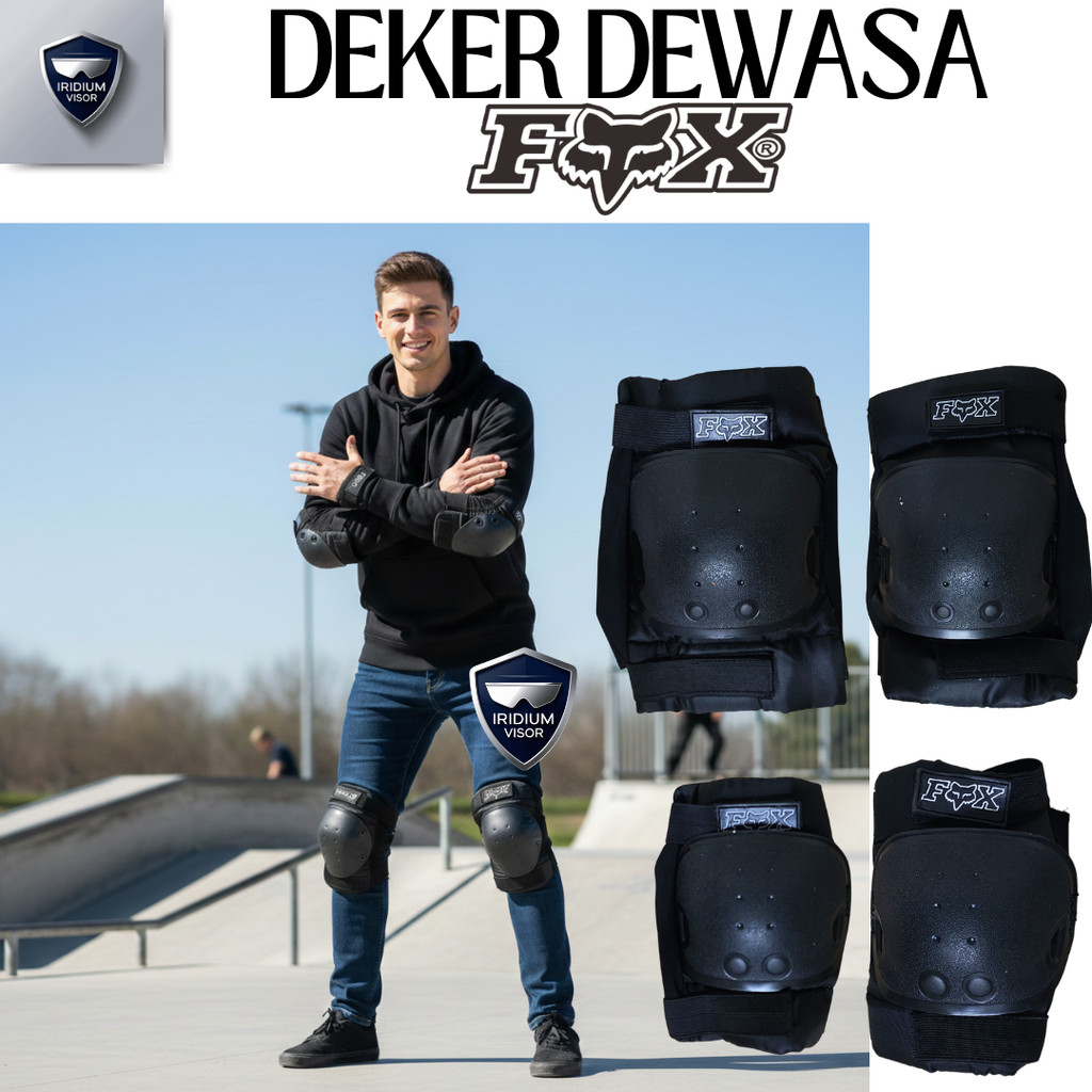 Decker Fox Dekker Fox Deker Pelindung Lutut Kaki dan Siku Tangan