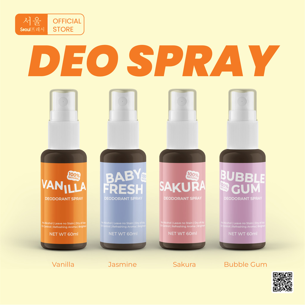 NATURAL DEODORANT JENSKIN TAWAS SPRAY WITH ESSENTIAL OIL PENGHILANG BAU BADAN