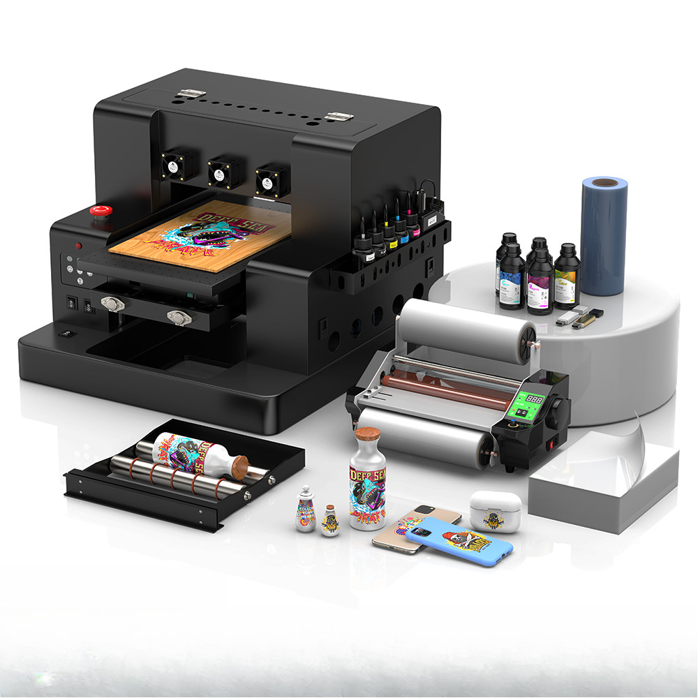 A3 UV Printer Impresor L805 UV DTF Printer Machine UV Flatbed Printer For Bottle Wood Metal A4 UV Fl