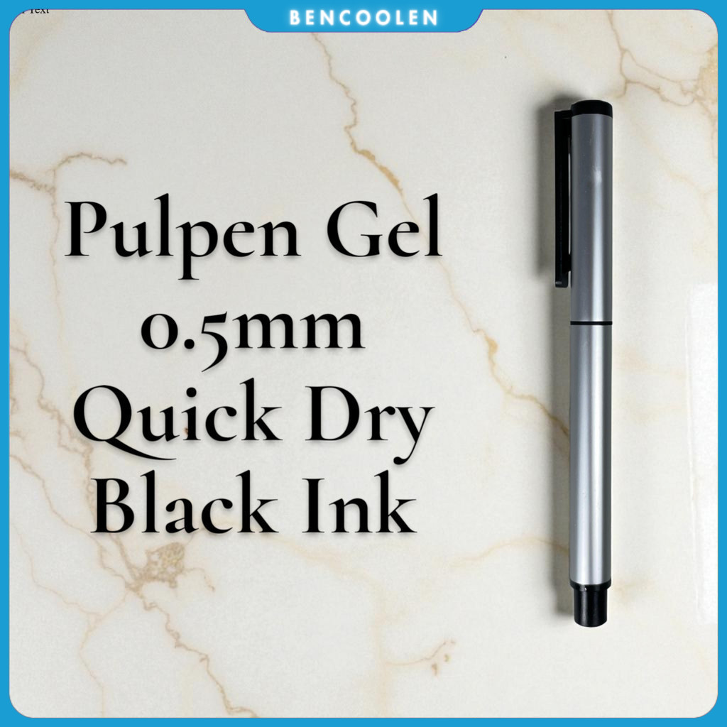 Kaco Pena Pulpen Gel 0.5mm TUBE Roller Quick Dry Black Ink 1 PCS - K80