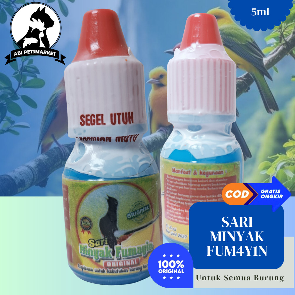 Minyak Fumayin Vitamin Burung berdungsi untuk kekebalan & kesehatan serta meningkatkan keseimbangan