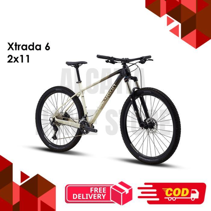 Polygon Xtrada 6 Sepeda MTB [27.5 Inch] 2x11 Speed - Cream 2x11 27,5 (S)
