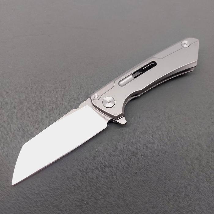 Folding Knife D2 Blade Stainless & G10 Handle - Steel Handle