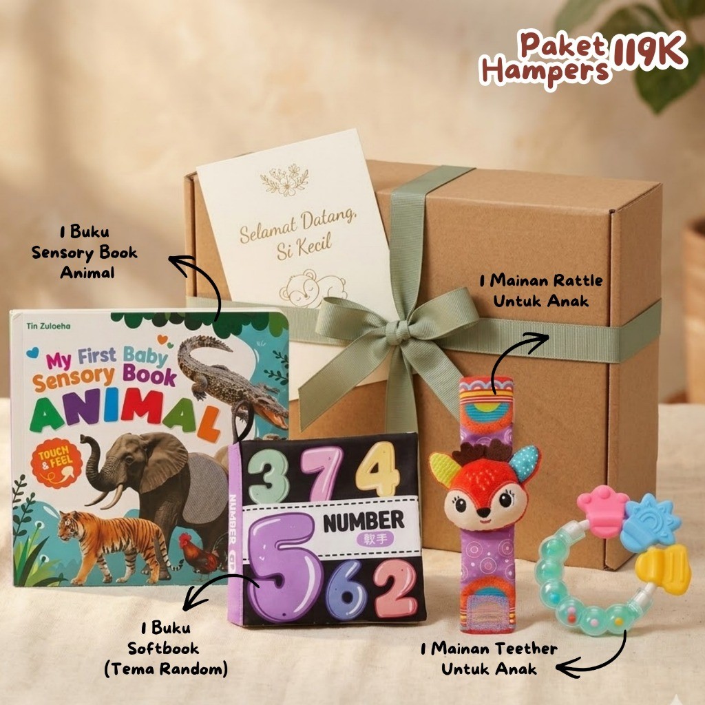 Hampers Buku Anak Ziyadbooks – Mainan Edukatif & Buku Cerita Islami Hadiah Lebaran Bayi Balita
