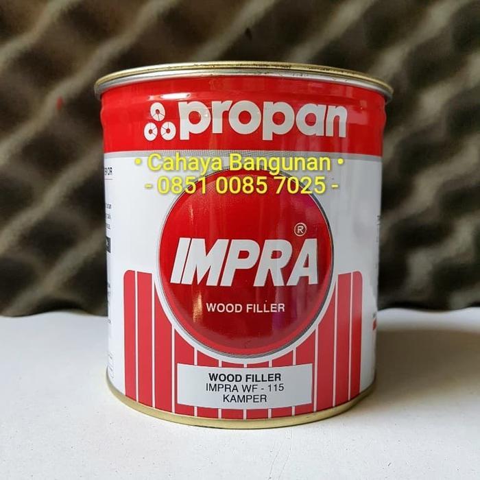 Impra Wood Filler Filer Dempul Pengisi Pori Kayu Propan Kaleng 1 Kg