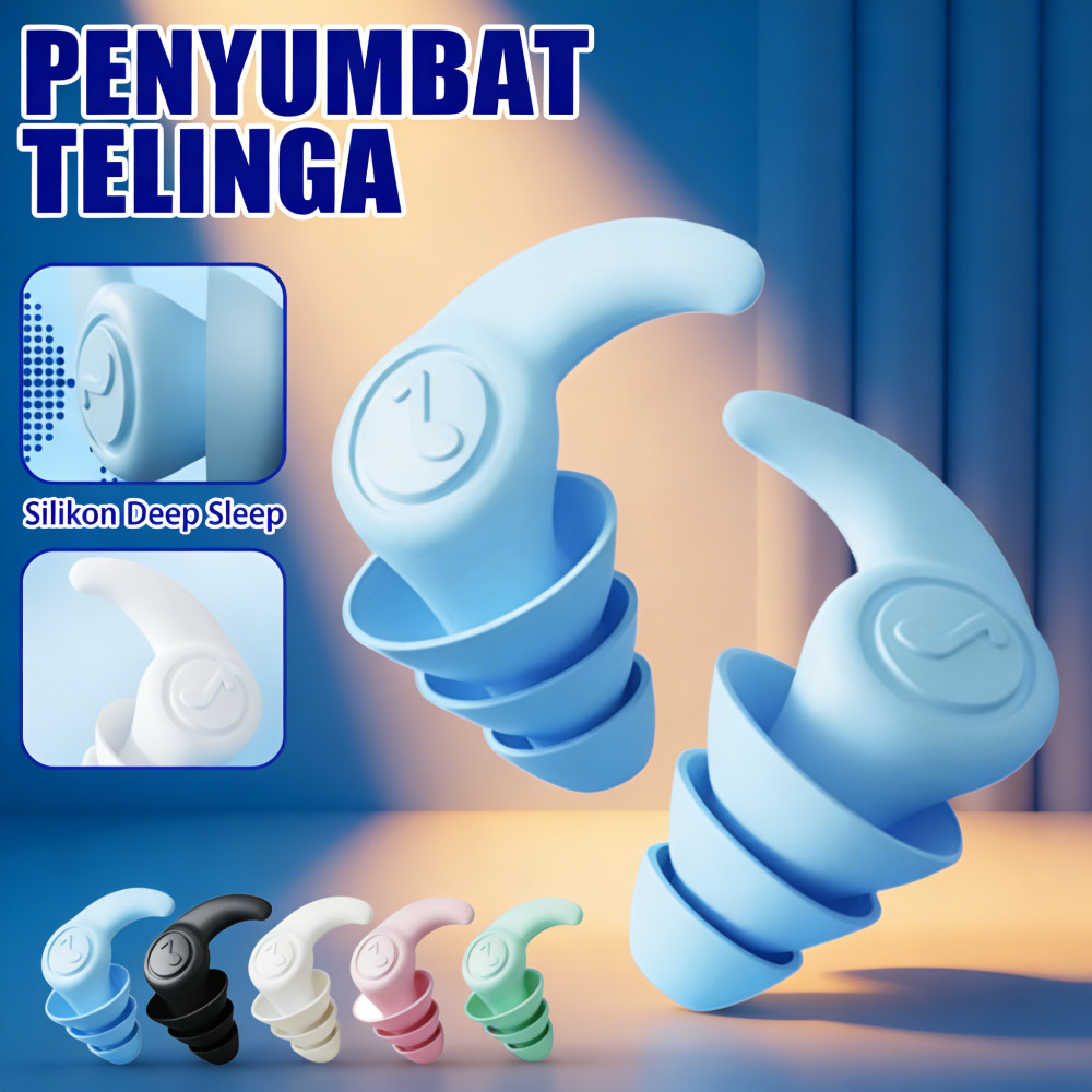 Kuping Kuping Penutup Suara Earplug Earplug Untuk Peredam Tidur Silikon Suara Untuk Deep NEW