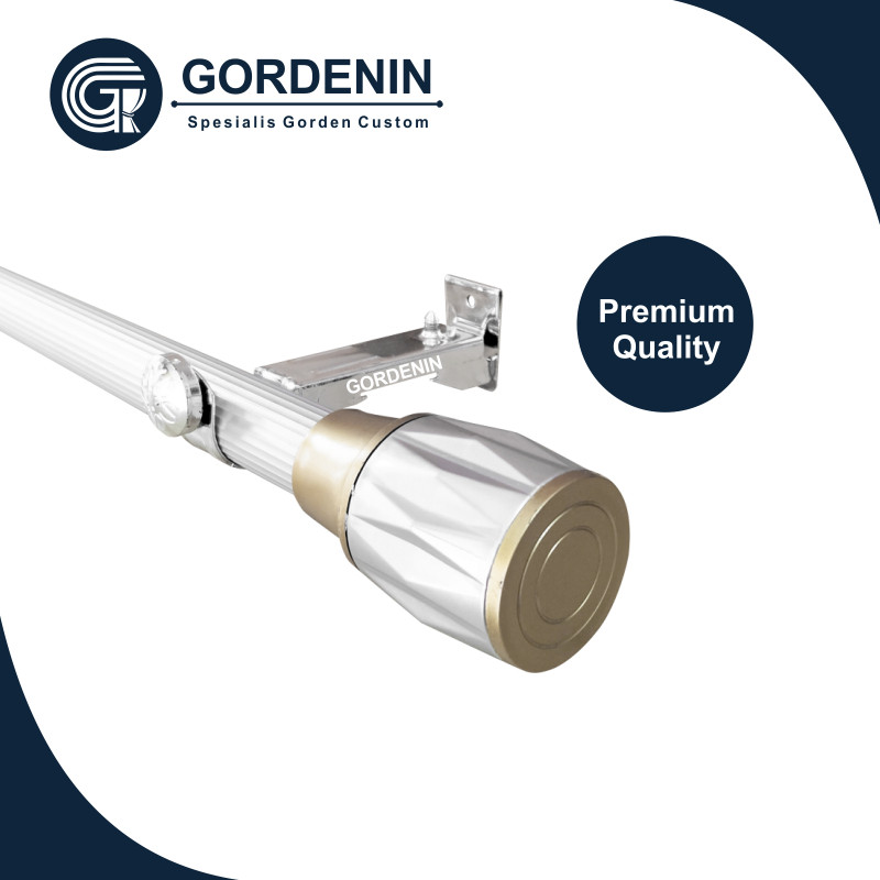 Batang Gorden Minimalis / Batang Vitrase Alumunium 100cm 200cm