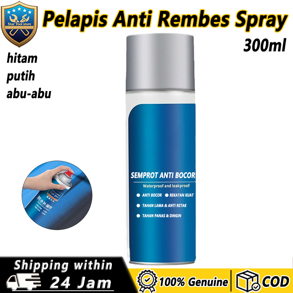 Semprotan Sealant Karet Waterproof 300ml – Pelapis Anti Bocor & Anti Rembes untuk Dinding, Genteng, 