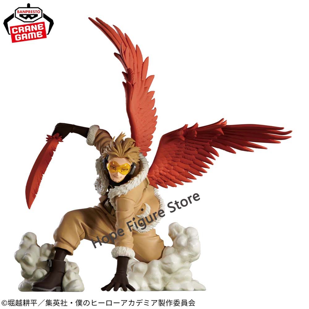 In Stock Original BANPRESTO THE AMAZING HEROES PLUS My Hero Academia Hawks Figure Anime Model Genuin