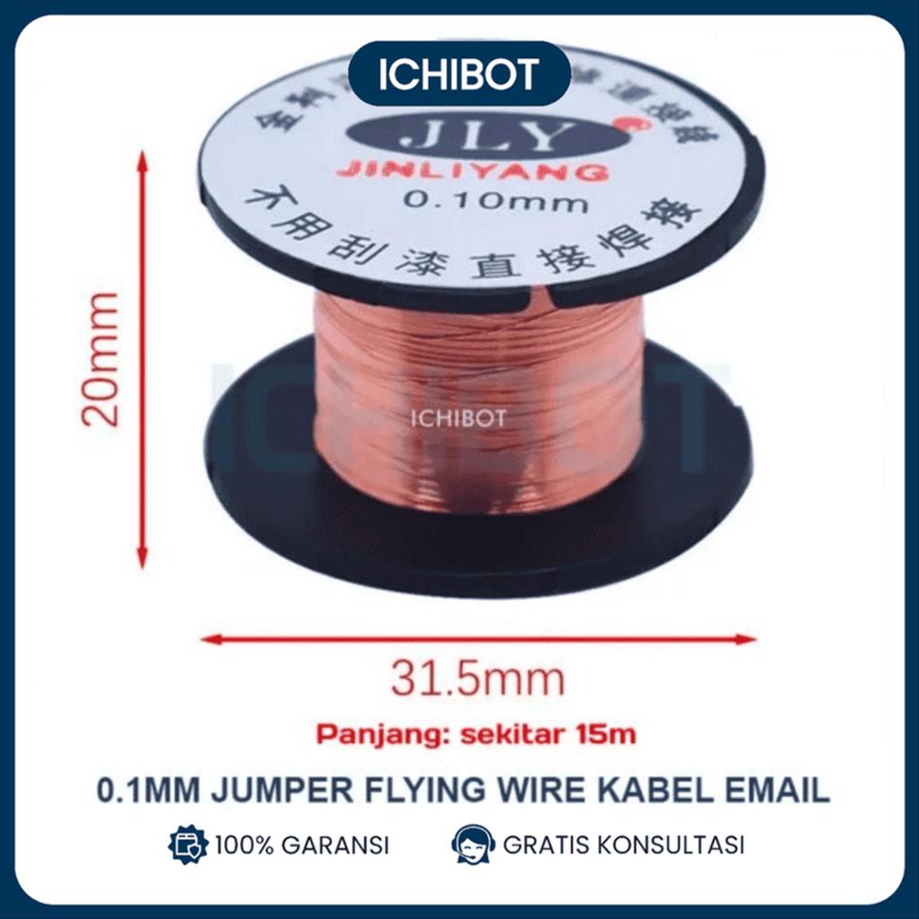 Kawat Email 0.1mm Kabel Tembaga Tipis Jumper Flying Wire Solder