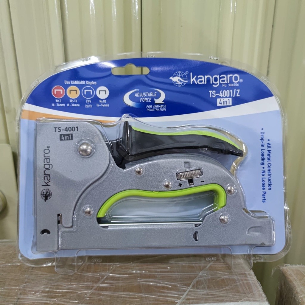 READY Gun Tacker Alat Staples Tembak 4in1 / Stapler Kangaro TS-4001| TS4001