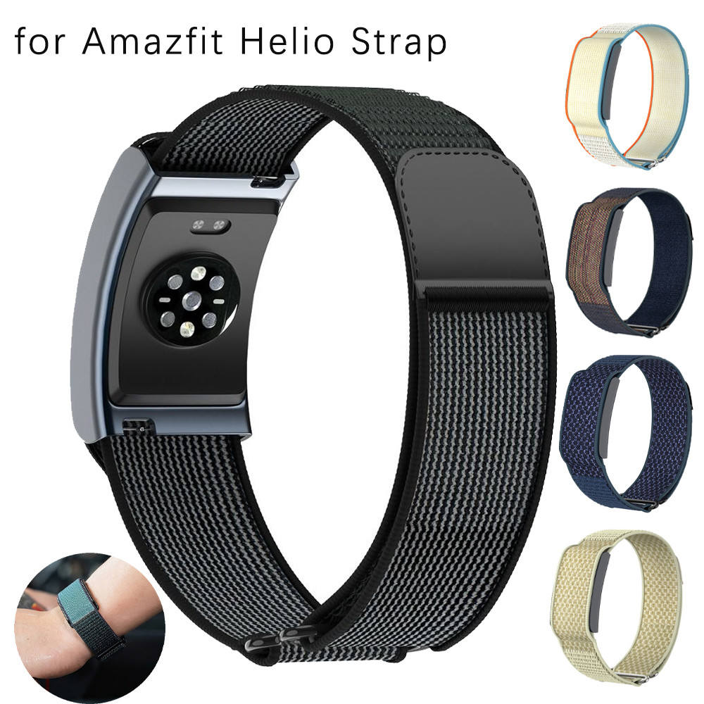 Nylon Loop Sport Bands for Amazfit Helio Strap 22mm Fitness Tracker Strap Adjustable Replacement cor