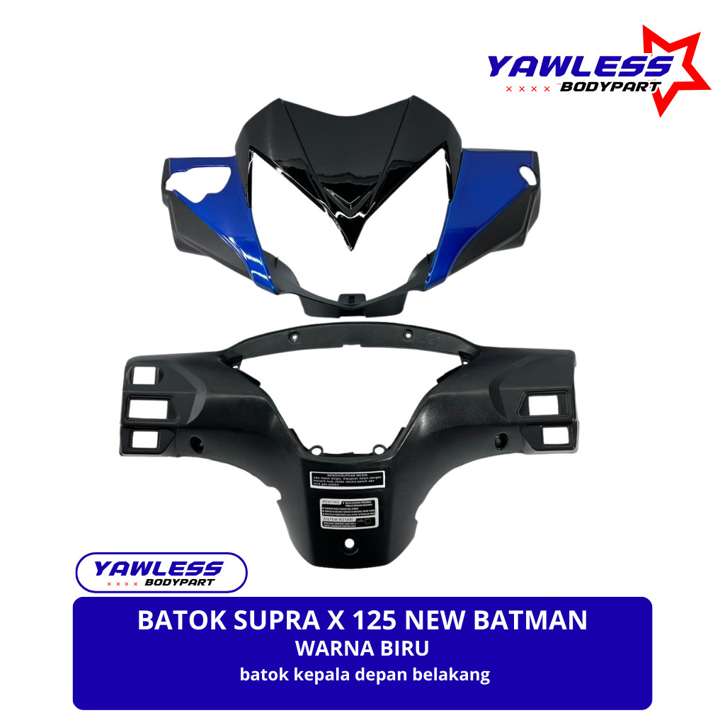 batok kepala supra x 125 Batman warna Biru / batok lampu supra x 125