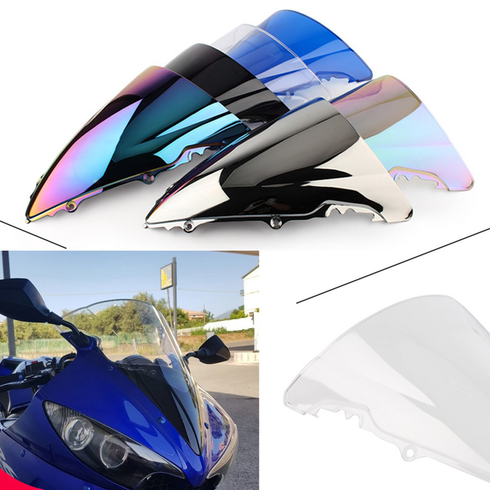 For Yamaha YZF-R6 YZF R6 YZFR6 2003 2004 2005 Motorcycle Double Bubble Windshield Deflector Protecto