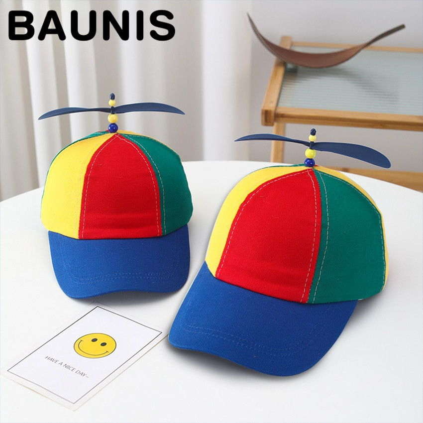 Baunis Topi Baling Baling Anak Dewasa Lucu Topi Helikopter Hat