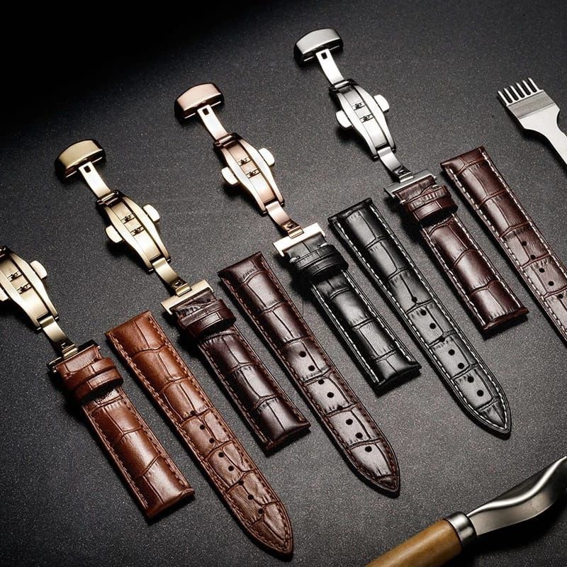 Tali Jam Strap Leather Tisot 1853 18mm 20mm 22mm 24mm Leather Strap