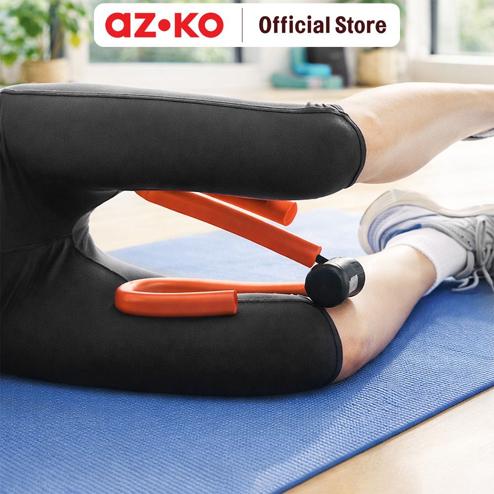 AZKO Kinetic Leg Thigh Exerciser - Merah Alat Olahraga Pelatih Otot Paha Perlengkapan Fitness Perala