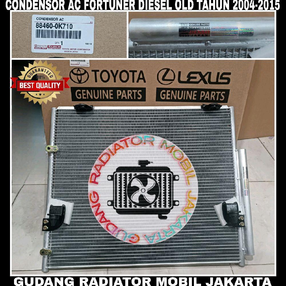 CONDENSOR AC KONDENSOR AC TOYOTA FORTUNER DIESEL LAMA TAHUN 2004-2015 ORIGINAL DENSO JAPAN