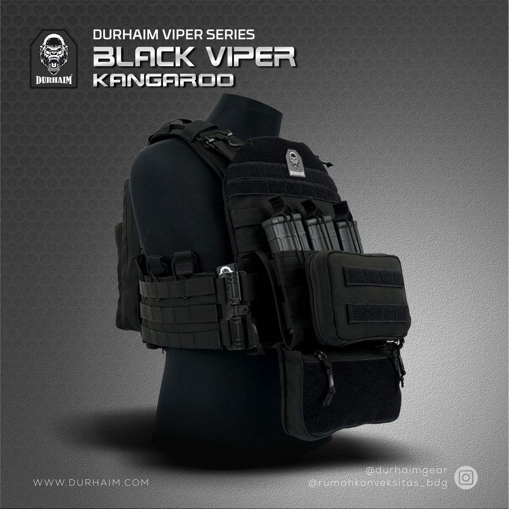 Rompi Durhaim Viper Kangaroo Tactical Vest - Black