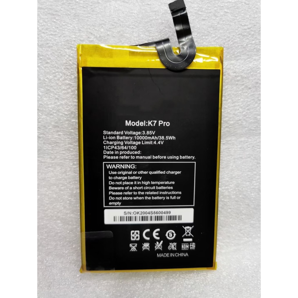 Original Oukitel K7 Pro Battery Mobile Phone External Battery 3.85V 10000mAh K7Pro Battery