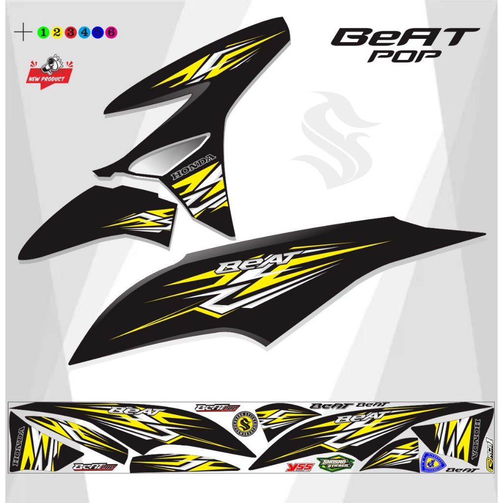 VARIASI STRIPING MOTOR BEAT POP / VARIASI LIS STRIPING BEAT POP