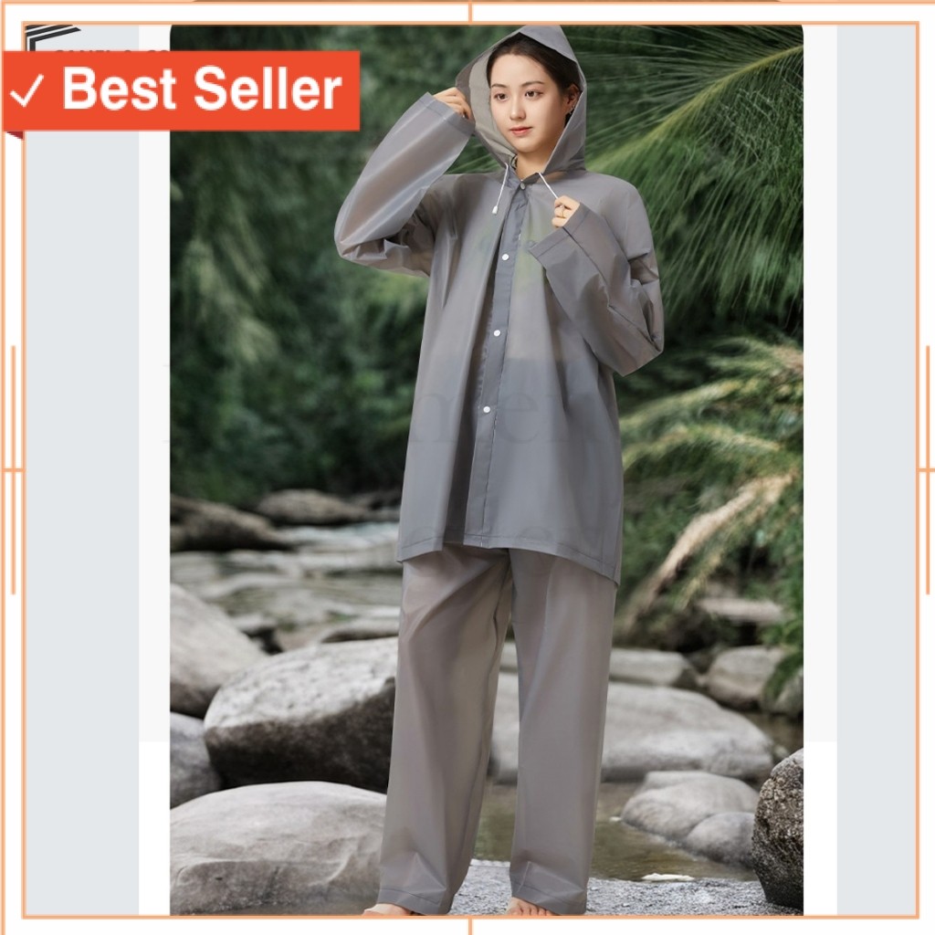 Jas Hujan Modern Tebal Awet Murah / CANEL & CO Jas Hujan Motor PVC Dewasa Pria/Wanita/Pinguin Tebal 