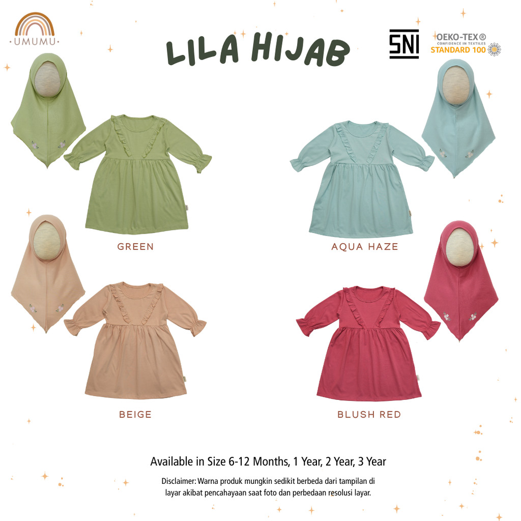 UMUMU Lila Hijab - Setelan Muslim