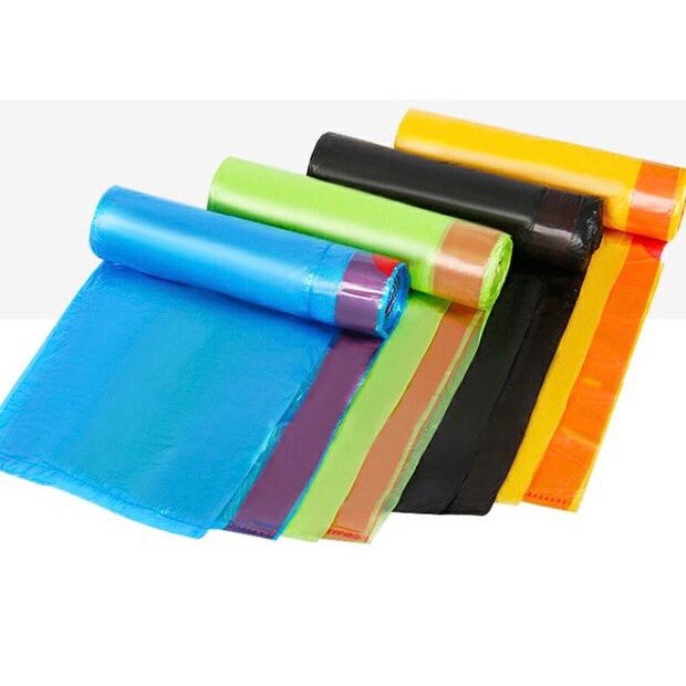 (GROSIRAN) Kantong Plastik Sampah Roll Dengan Tali dan Non Tali Kantong Plastik Kresek Sampah Roll