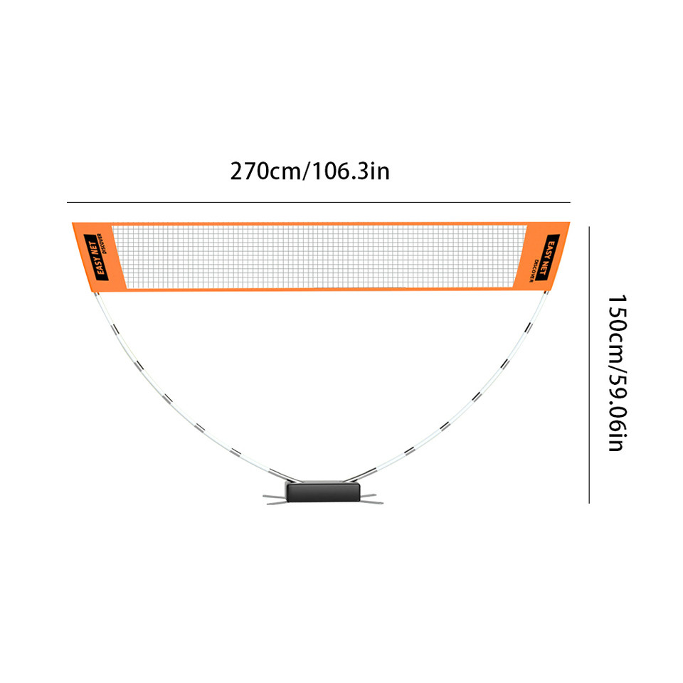 Professional Badminton Net Badminton Training Net Easy Setup Height Adjustable Volleyball Net with C