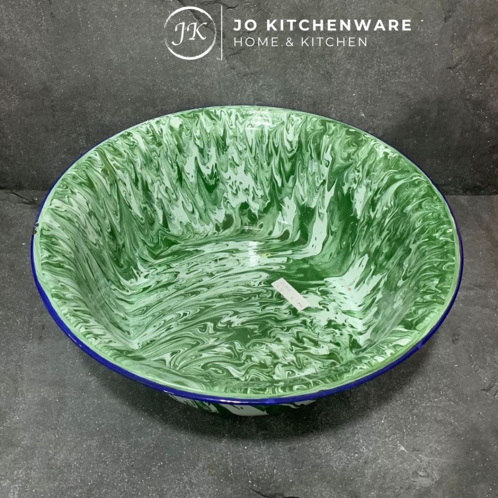 Baskom Dalam blirik enamel diameter 42,5cm / baskom besar serbaguna