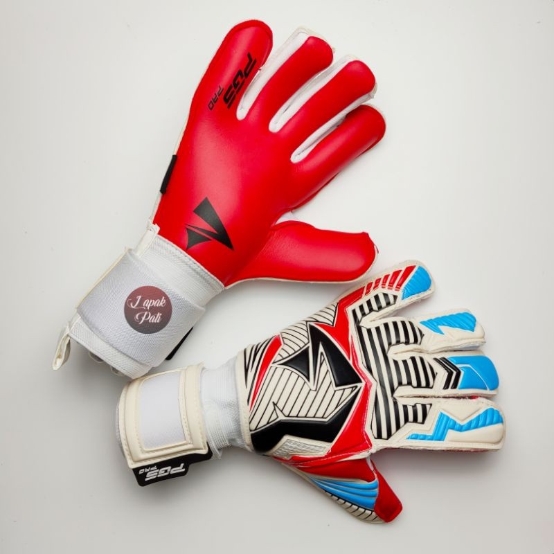 Sarung Tangan Kiper Impor PGS PRO Original Eagle Black Red Blue 2022