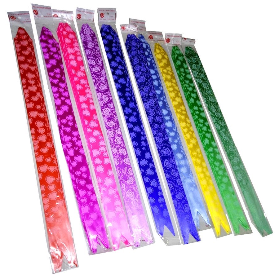 PITA TARIK 10 LEMBAR / PITA TARIK MOTIF / PITA KADO/Dekorasi Hiasan Pita Kado Tarik